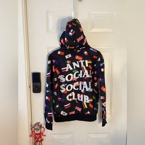 Anti Social Social Club Orlando All Over Flag Hoodie